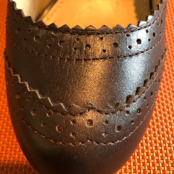 Collin Stuart 4in heel brown spectator pumps 7.5 - Picture 3 of 7